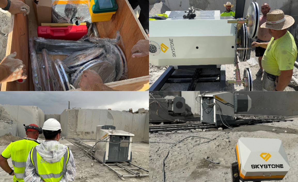 From Delivery to Operation Skystone Quarry Wire Saw Machine in Action with Full-Service Support From Delivery to Operation Skystone Quarry Wire Saw Machine in Action with Full-Service Support