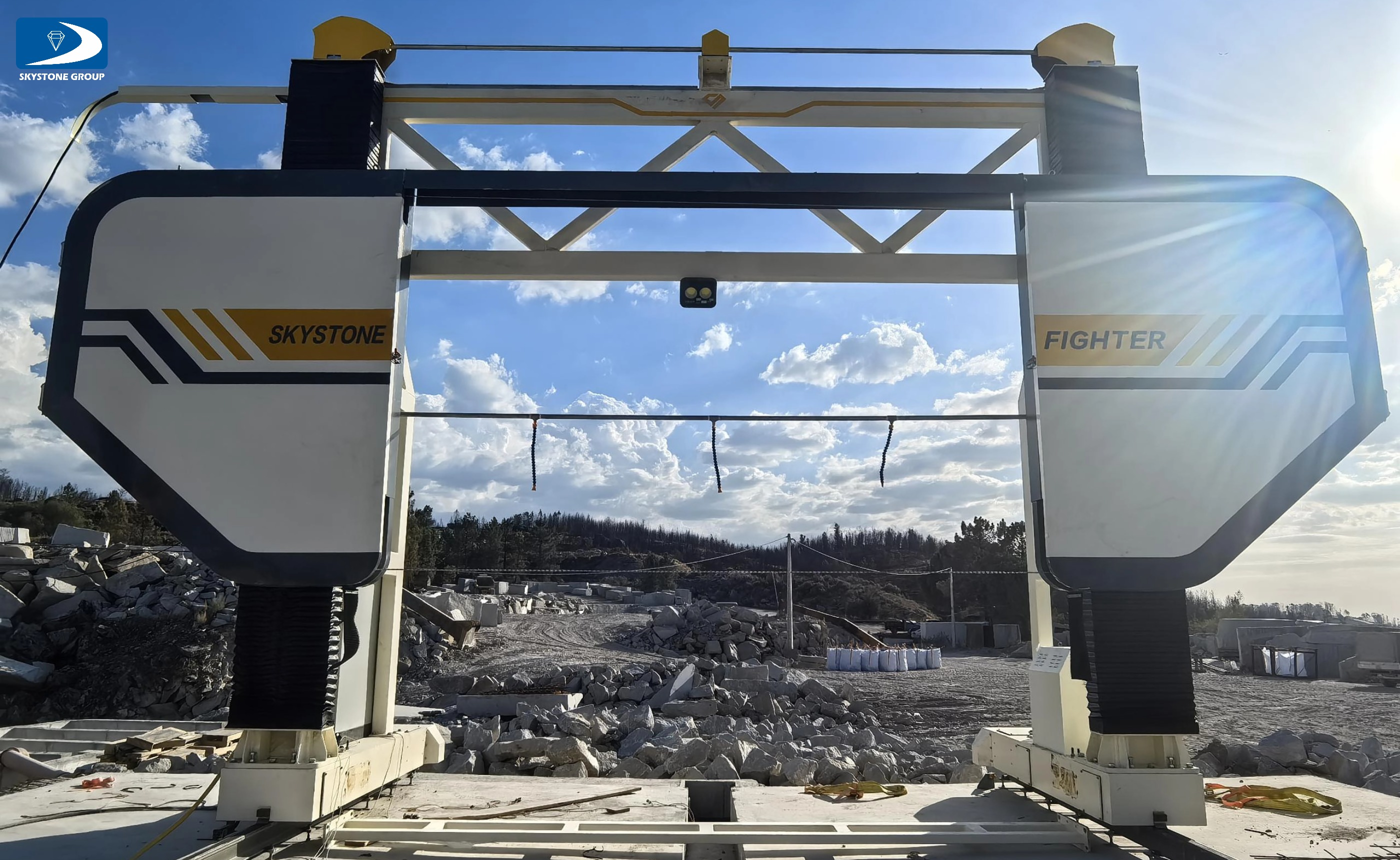Skystone Mono Wire Saw Machine Successfully Installed in Portugal
