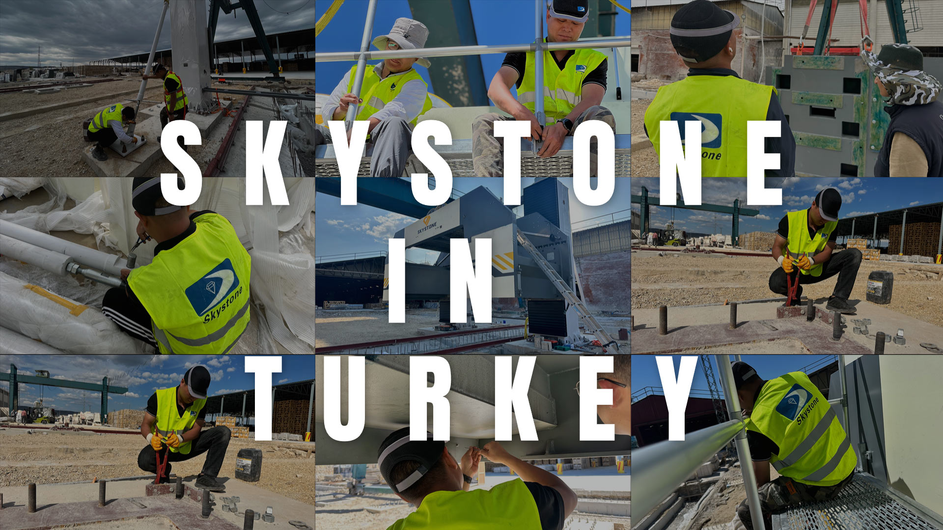 Skystone Team Provides Technical Service and Installation of New multi wire saw machine in Turkey
