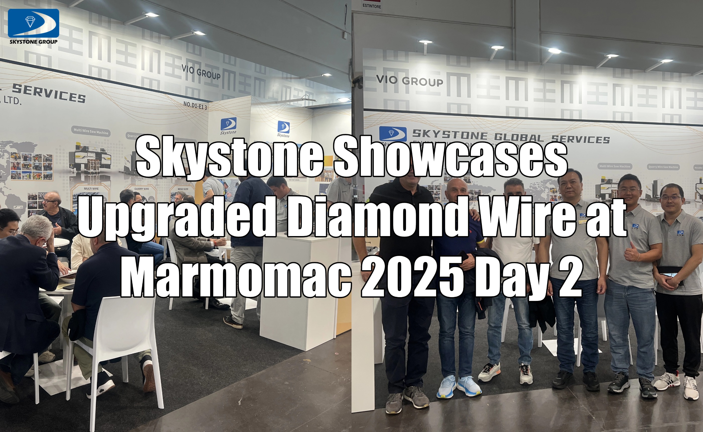 Skystone Showcases Upgraded Diamond Wire at Marmomac 2025 Day 2