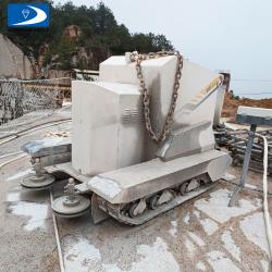 Trackless quarry wire saw machine with more convenience and efficiency