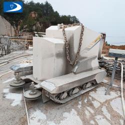 Trackless quarry wire saw machine